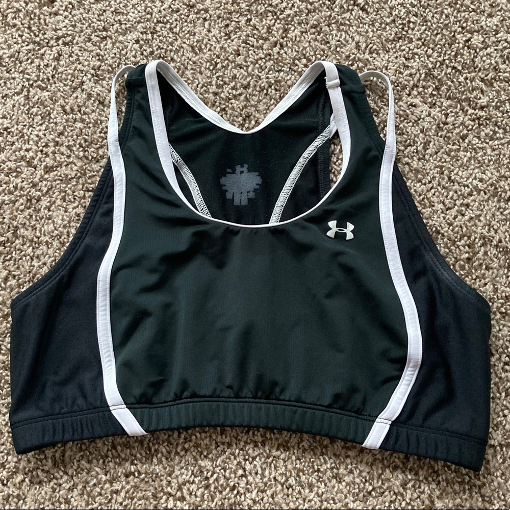 Under Armour Black and White Sports Bra Size 2XL